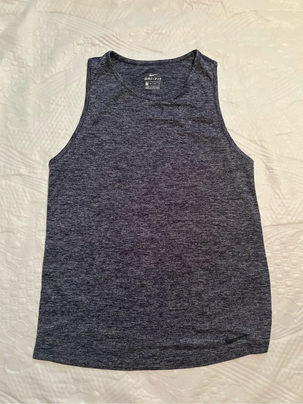 Nike Dri-FIT Heathered Gray Sleeveless Workout Tank XS
